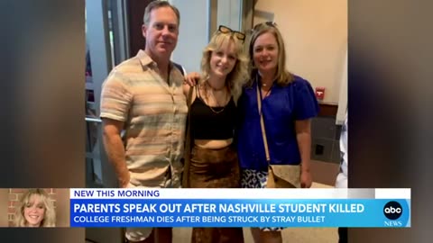 Parents of Nashville student who was shot and killed on track speak out