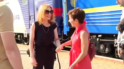 American actress Jessica Chastain arrived in Kyiv