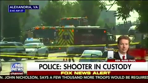 June 14 2017 Virginia 1.8 Senator Rand Paul on fox news explains the shooting