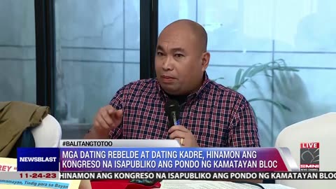 Mga dating rebelde at kadre, hinamon ang Kongreso na isapubliko ang pondo ng Kamatayan Bloc