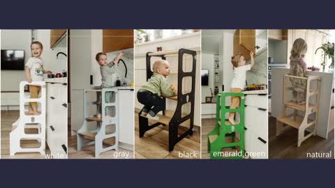 Buy 3-in-1 Kitchen helper stool for toddlers with slide from Century Art