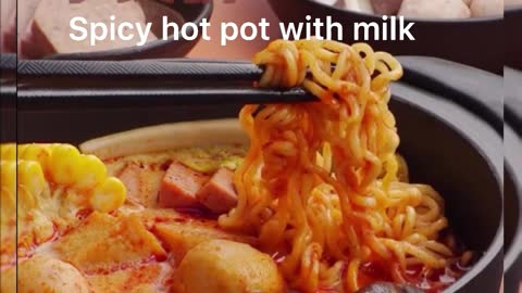 Delicious and healthy milk ramen