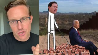 DESANTIS TRAVELS TO TEXAS BORDER TO DROP BORDER WALL ON BIDEN