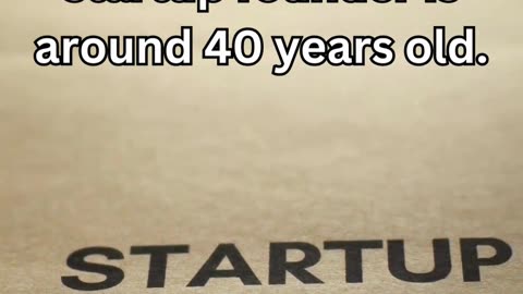 You might be surprised! The prime age for a successful entrepreneur? Roughly 40. 📈 #BehindTheStartup