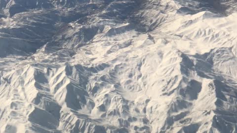 Flying over the snow