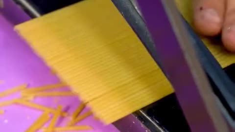 Experience the sound of cutting a candy bar with a paper cutter