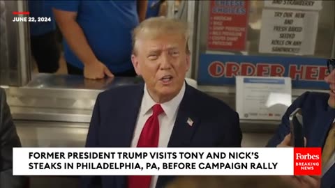 Trump visit tony and nick steaks in philadelphia