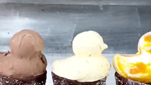 Ice cream duck shaped viral foodiebeats foodtrend #snowballmaker #diy #duck #icecream