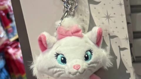 Disney Parks Marie the Cat Plush Keychain #shorts