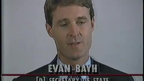 September 29, 1988 - The John Mutz/Evan Bayh Race for Indiana Governor