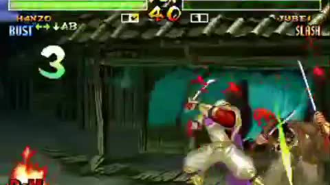 Samurai Shodown 4 Amakusa Revenge - Hanzo Hattori - Combo Slash