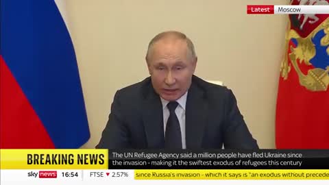 Russian President Vladimir Putin says Russians and Ukrainians are one people