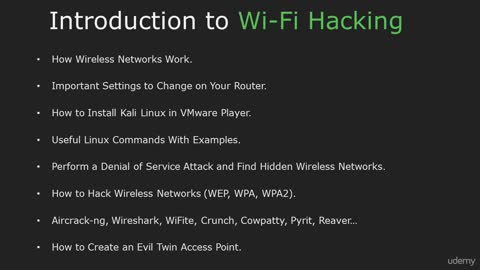 How to Hack WiFi Networks part 1 - Course Introduction