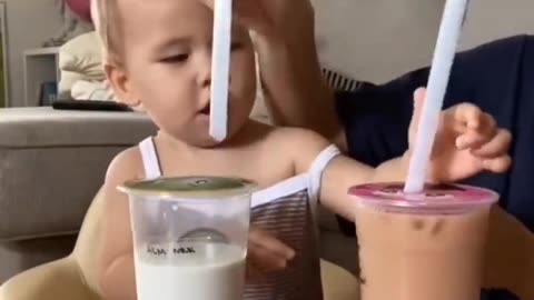 Boba straw challenge 🍼🥛🥢