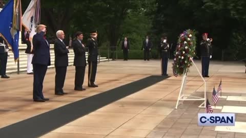 President Trump honors the fallen at the Tomb of the Unknown Soldier, Memorial Day 2020