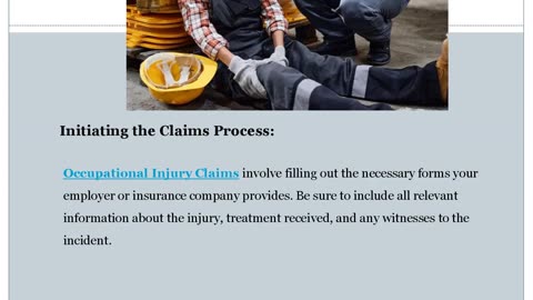 A Comprehensive Guide On Occupational Injury Claims