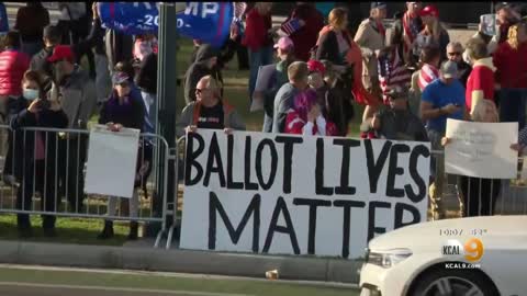 Stop the Steal Large gathering in L.A. TRUMP SUPPORTERS!!