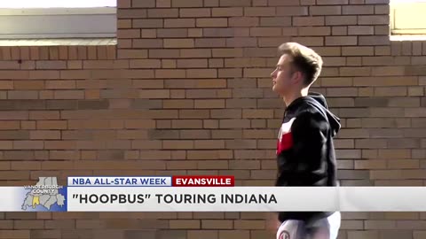 February 12, 2024 - 'Hoopbus' Tours Indiana as NBA All-Star Game Approaches