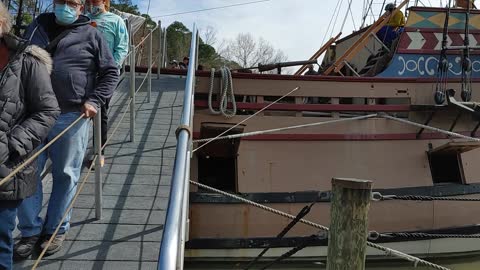 Replica of Three Ships That Brought The First Jamestown Settlers