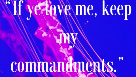 Jesus Said “If ye love me, keep my commandments.”