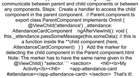 How to Pass Data from from Parent to Child in Angular