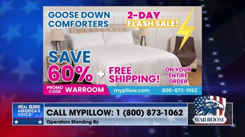 Get Free Shipping Exclusive For The WarRoom Posse At mypillow.com/warroom