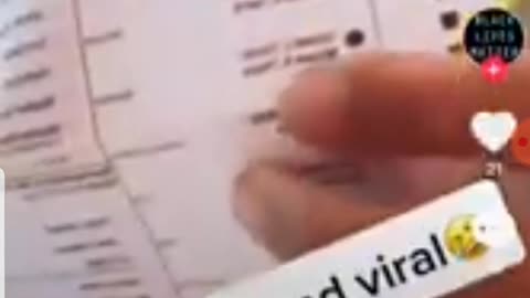 Ballot counter tearing up Trump Ballot