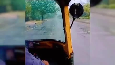 Delhi ll auto ride ll Rain 🌧️