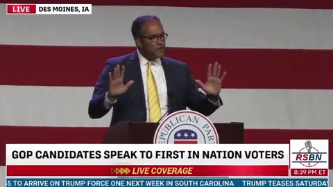 Will Hurd booed off stage in Iowa for saying Trump is only running to stay out of jail