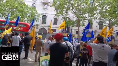 #LIVE Indian Embassy Protest l London (Panjabi Farmers) (15.08.21)