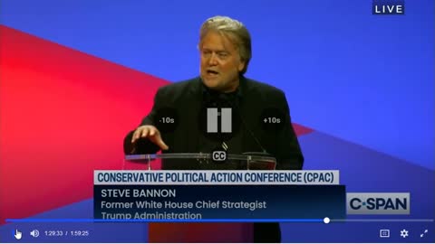 Steve Bannon CPAC 2022 Full Speech and post interview