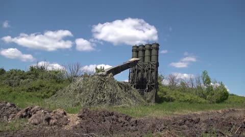 Ukraine War - Combat work of S-300V anti-aircraft missile system crews