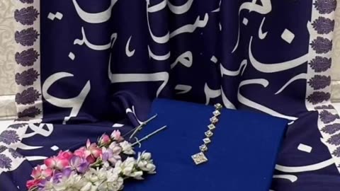 Calligraphy Dupatta Suits