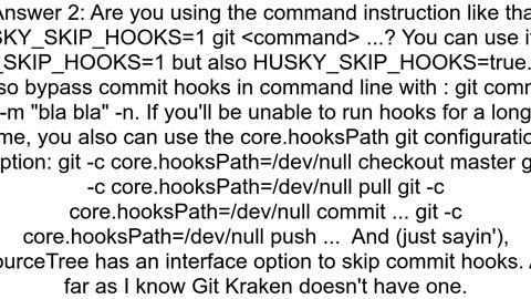 How to disable git hooks in gitkraken
