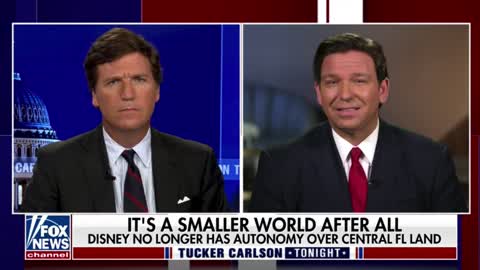 Gov. DeSantis tells Tucker Carlson about Florida revoking Disney's special self-governing status