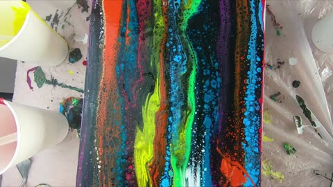 Liquid paint with a mix of Portrait Full Video #art