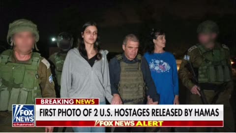 First photo of two US hostages released by hamas