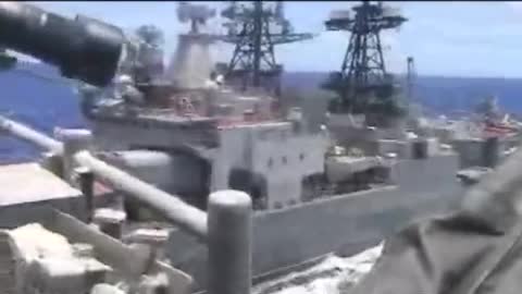 US Navy releases video of near-miss with Russian ship