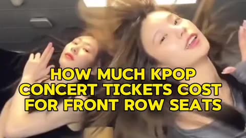 how much kpop concert tickets cost for front row seats