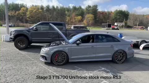 Audi Rs3 1/4 mile stage 3 TTE700