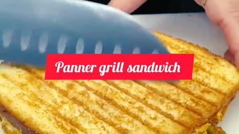 Try new panner gril sandwich #recipe