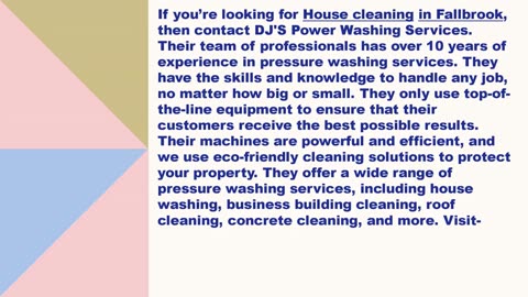 Best House cleaning in Fallbrook