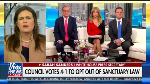 Sarah Huckabee Sanders Gets Right To The Point, Calls Sanctuary Cities ‘Dangerous’