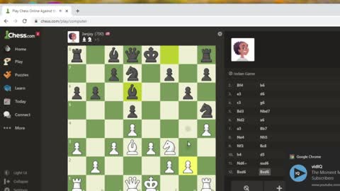 My Chess Journey: JanJay 700 Rated Bot.