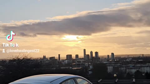 XL Walking In Liverpool. skyline and horizon with a scouse sunset.