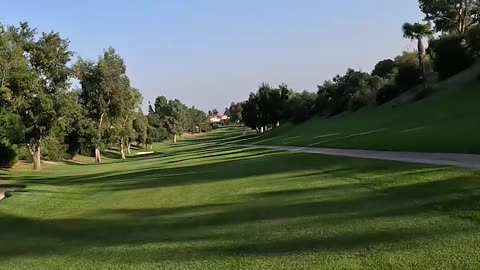 Walking on the golf course