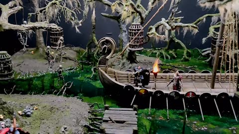 How To Build Diorama of the Viking Warrior and His Longship Lost in the Dark Swamp