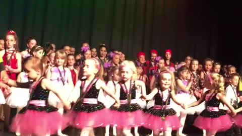 Little Girl Shoots For The Stars And Takes A Solo Bow