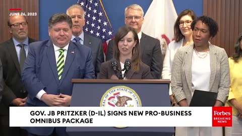 Gov. JB Pritzker Signs Omnibus Package To Support Businesses In Illinois