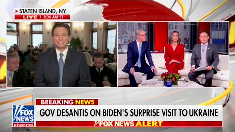 DeSantis Slams Biden For Visiting Ukraine While Ignoring Southern Border